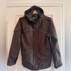 DC Men’s Snowboarding Jacket. Exotex 8k, in Oak & turquoise trim. Men’s Large.